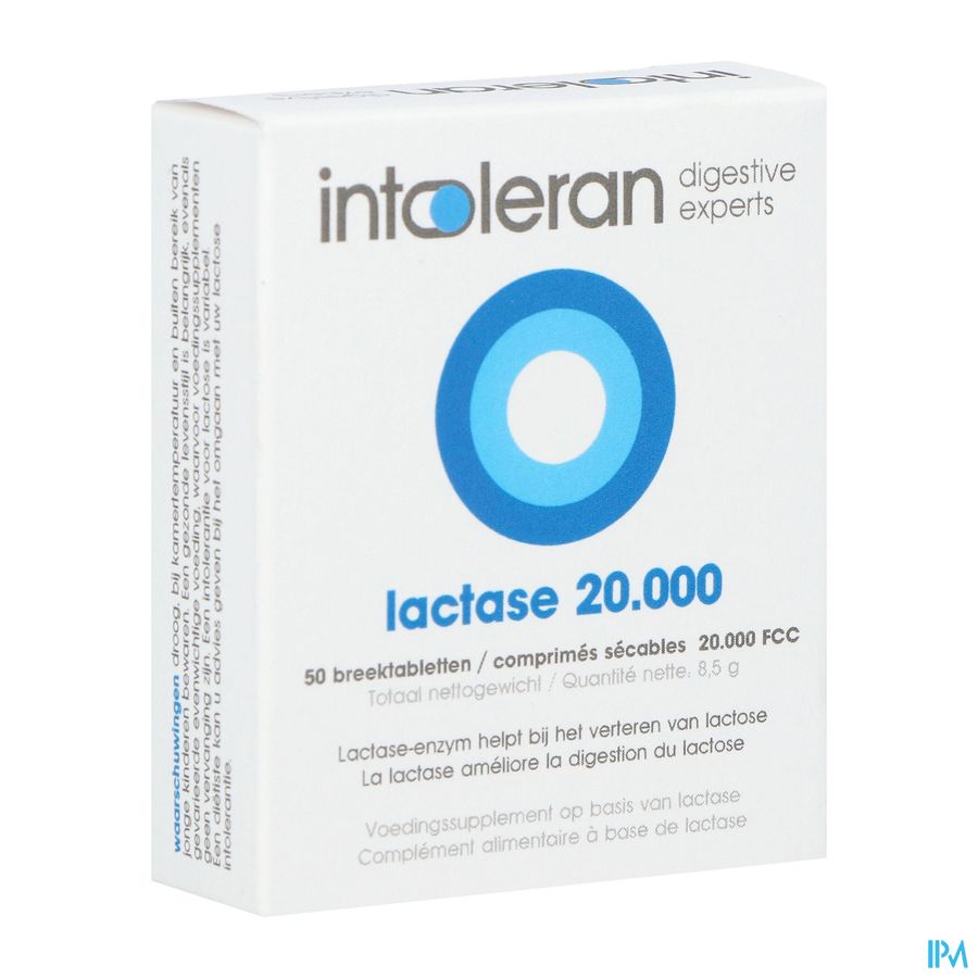 Intoleran Lactase 20 000 Fcc Tabl 50 Intoleran Lactase 20 000 Fcc Tabl 50