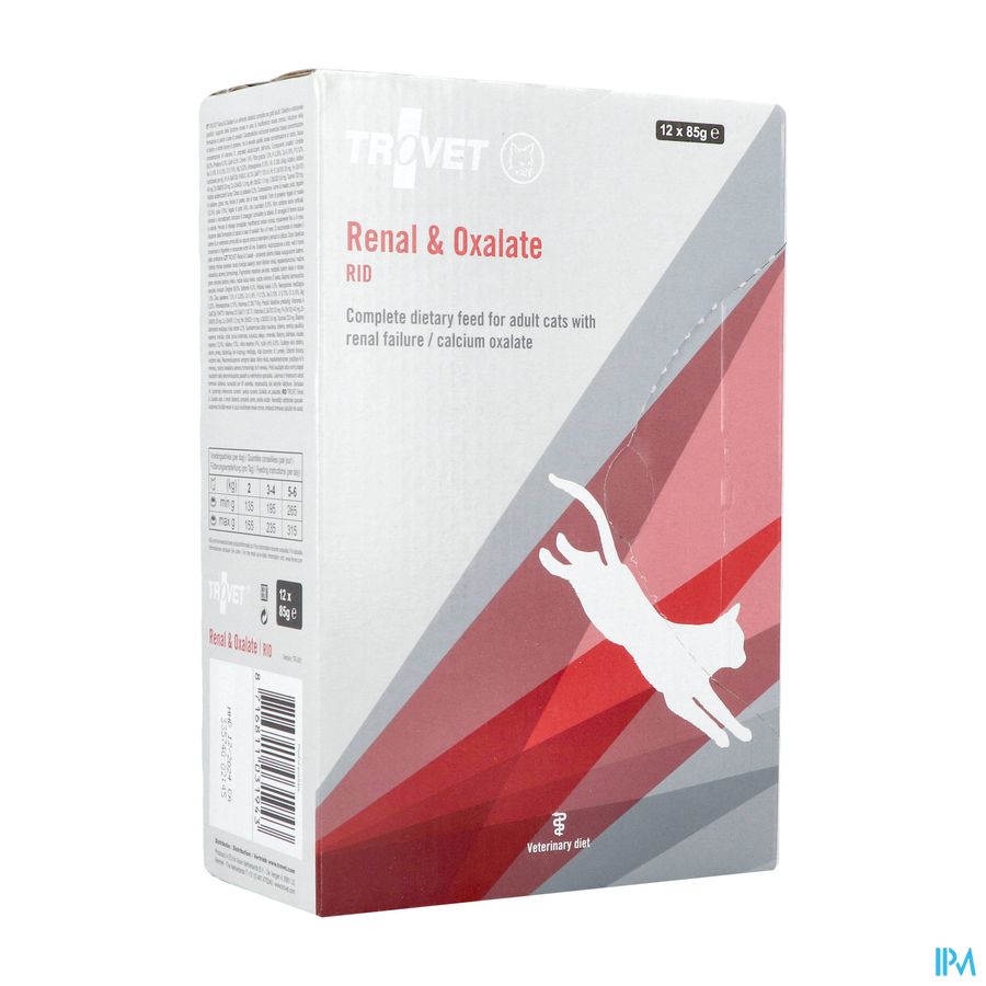 Trovet Rid Renal&oxalate Kat Chicken 12x85g Vmd Trovet Rid Renal&oxalate Kat Chicken 12x85g Vmd
