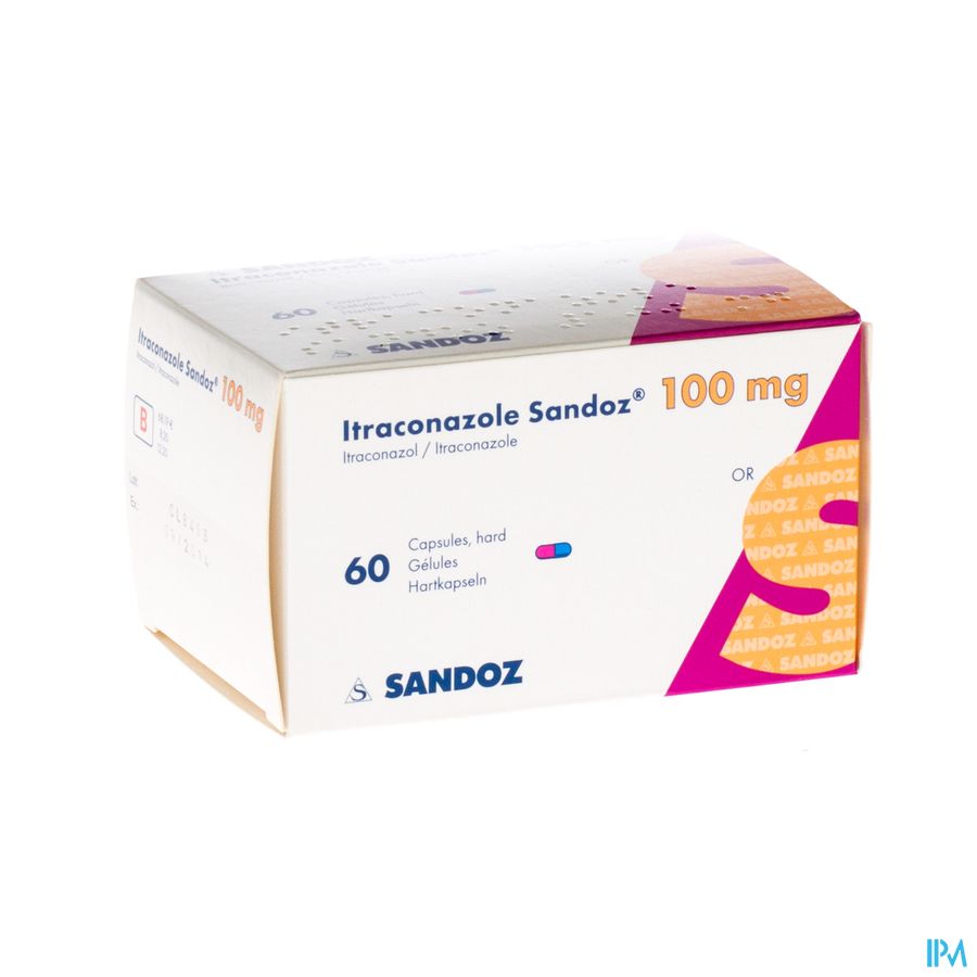 Itraconazole Sandoz Caps 60x100mg Itraconazole Sandoz Caps 60x100mg