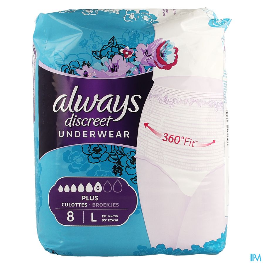 Always Discreet Incontinence Pants l 8 Always Discreet Incontinence Pants l 8