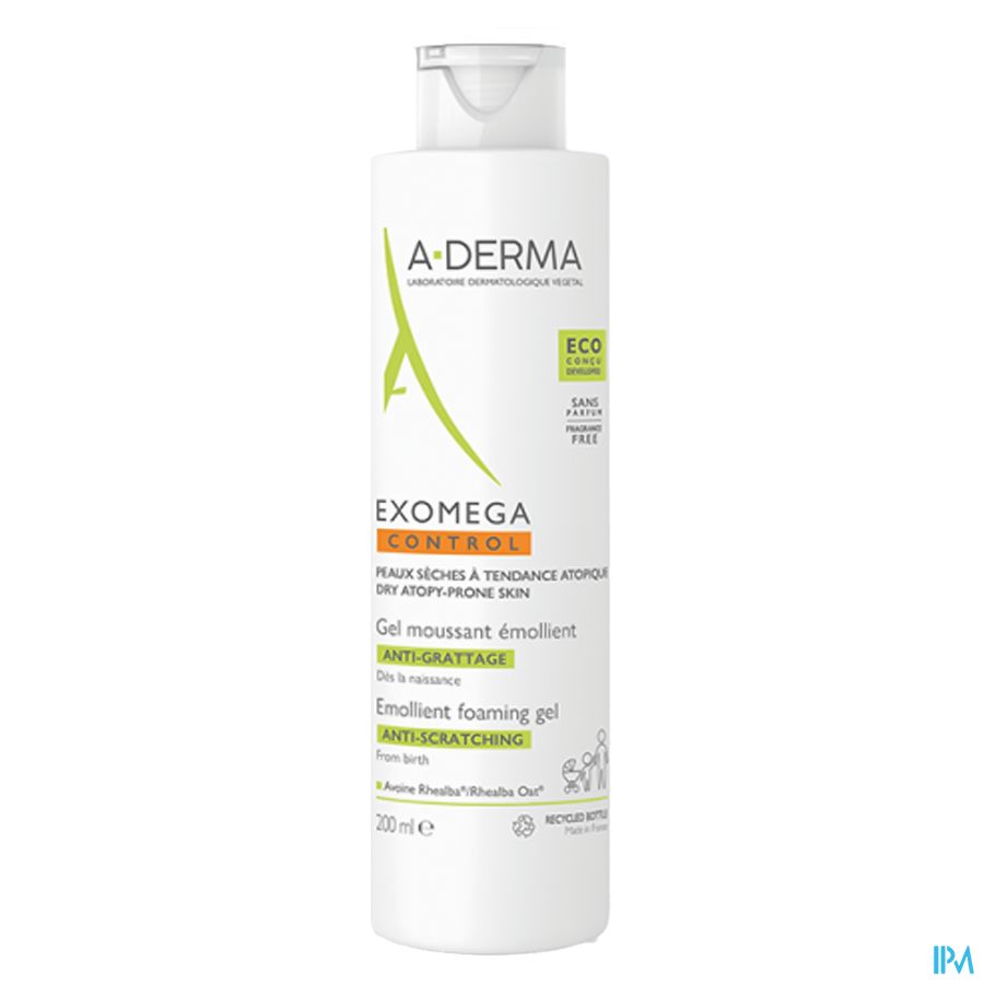 Aderma Exomega Control Emol. Schuimende Gel 200ml 1