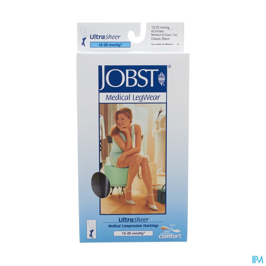 Jobst Ultrasheer Comf.k1 Kniekous Cl.black M