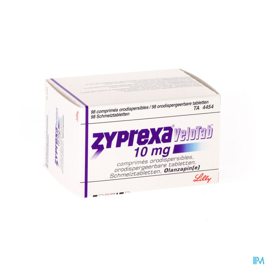 Zyprexa Velotab 10mg Comp Orodisp 98 X 10mg Zyprexa Velotab 10mg Comp Orodisp 98 X 10mg