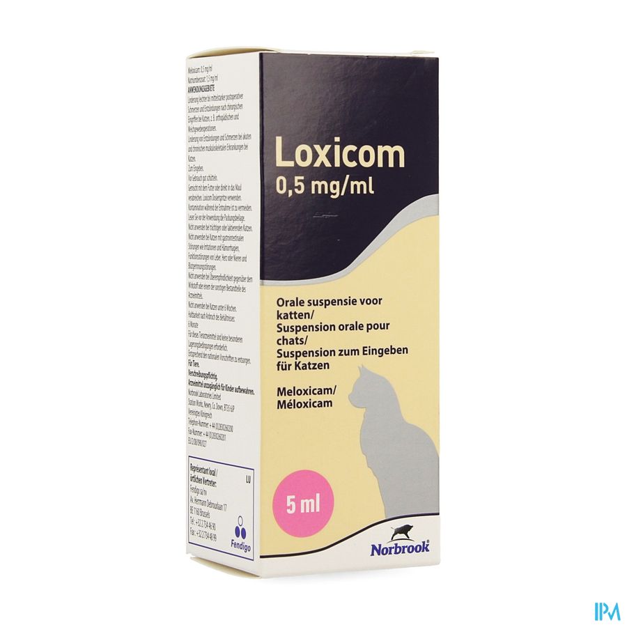 Loxicom 0,5mg/ml Orale Suspensie Kat Fl 5ml