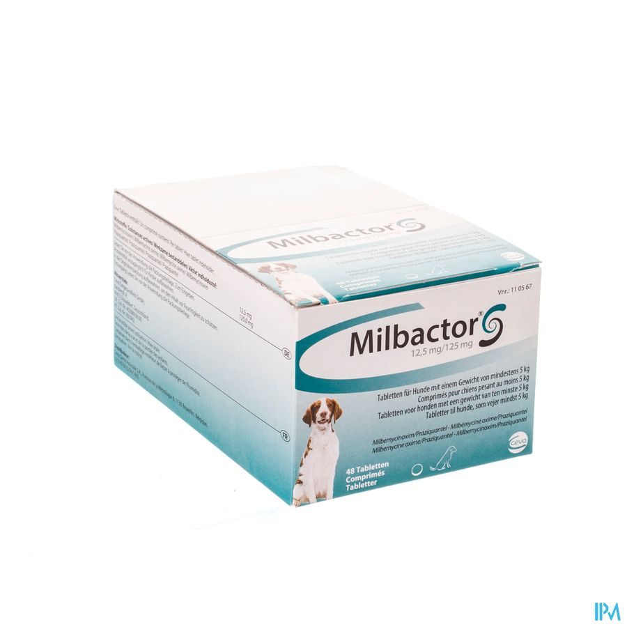 Milbactor 12,5mg/125mg Comp 48 Milbactor 12,5mg/125mg Comp 48