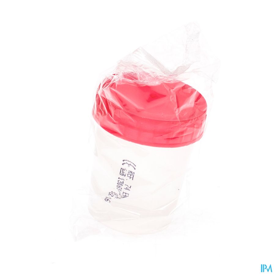 Analysepot + Schroefdeksel Rood Ster 100ml Aca Analysepot + Schroefdeksel Rood Ster 100ml Aca