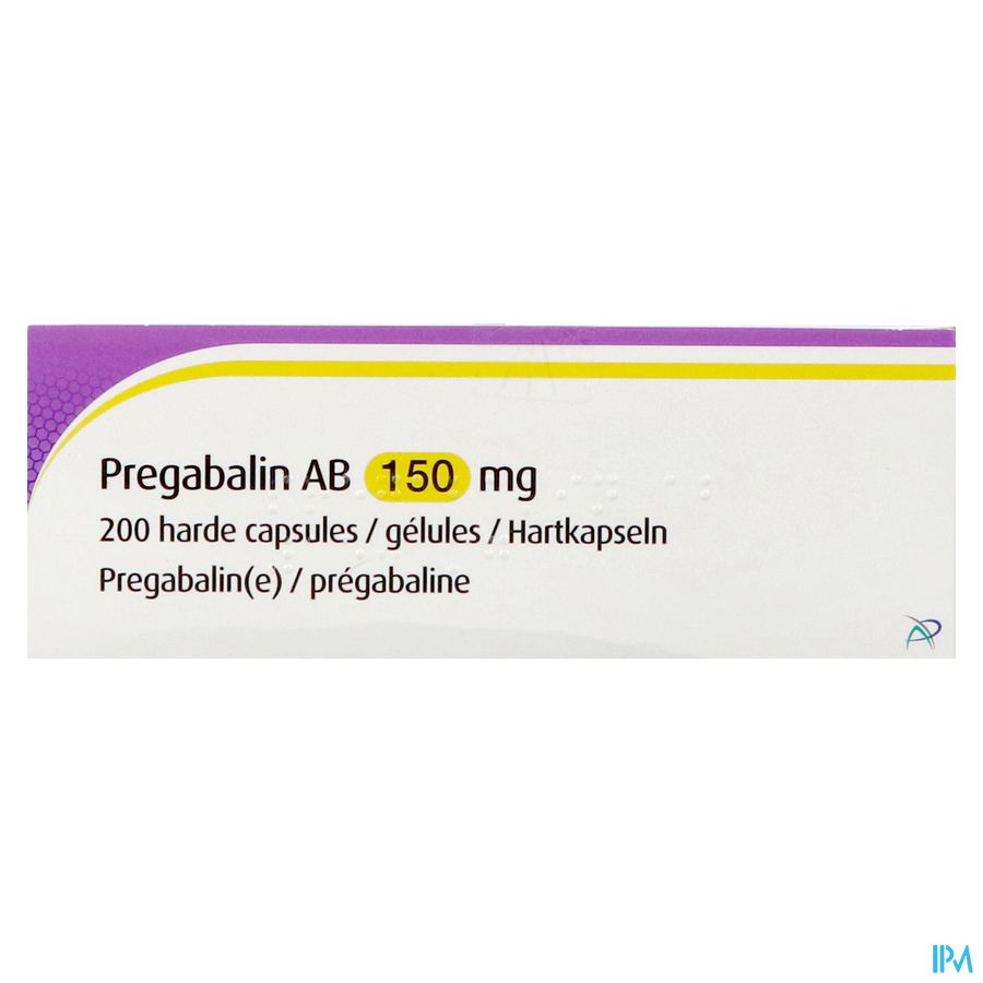 Pregabaline Ab 150mg Caps Dur 200 Pregabaline Ab 150mg Caps Dur 200
