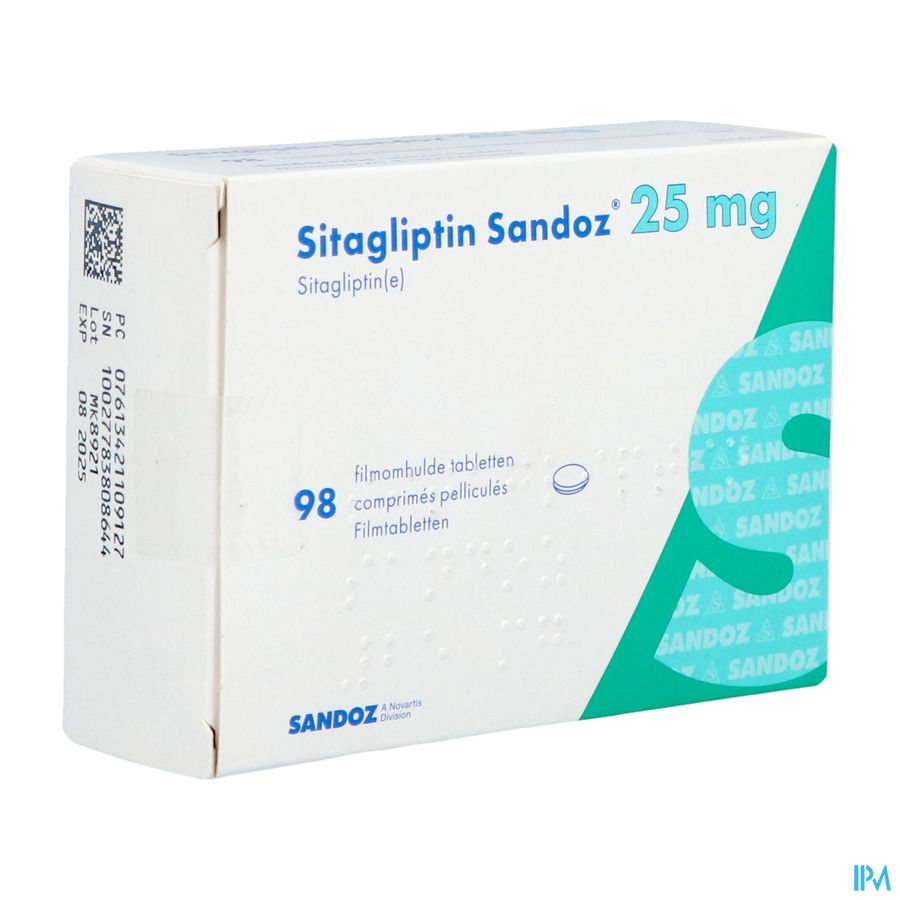 Sitagliptin Sandoz 25mg Filmomh Tabl 98 Sitagliptin Sandoz 25mg Filmomh Tabl 98