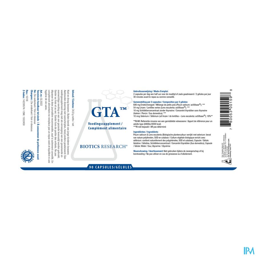 Gta Biotics Caps 90