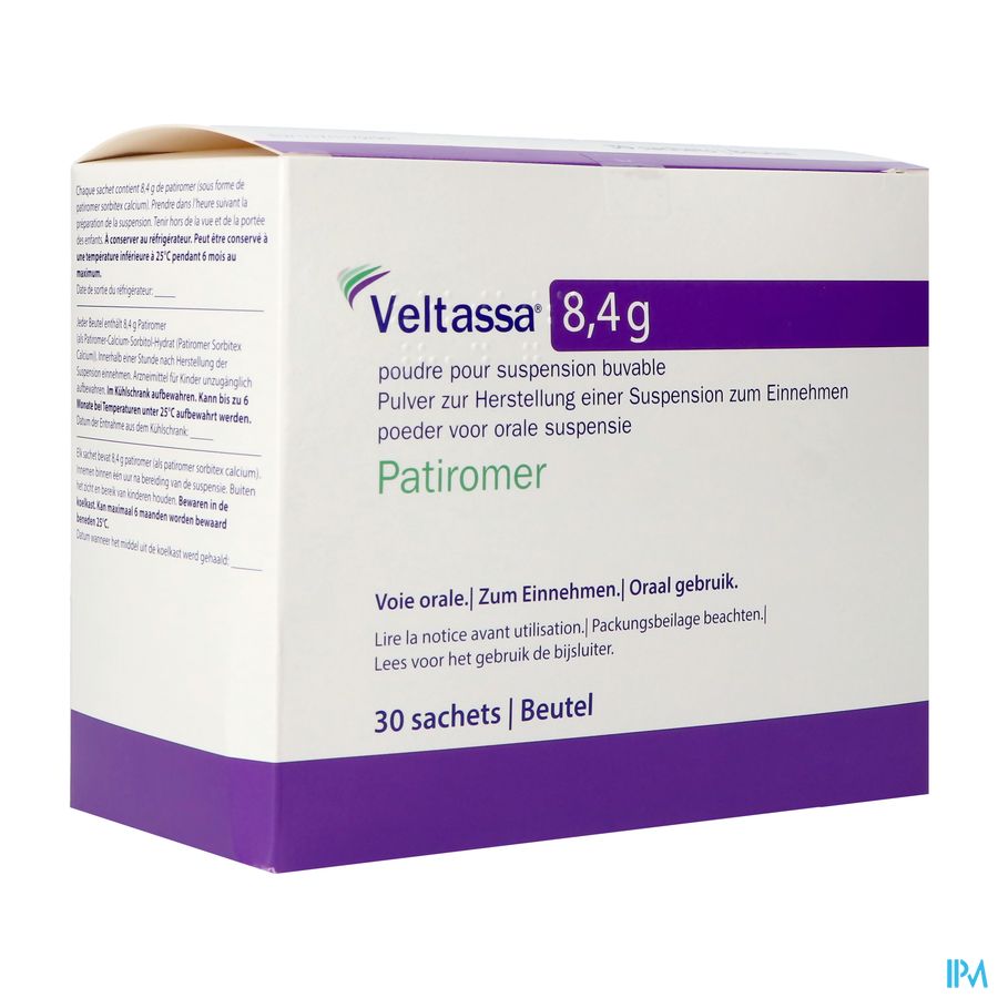 Veltassa 8,4g Pi Pharma Pdr Susp Or Zakjes 30 Pip Veltassa 8,4g Pi Pharma Pdr Susp Or Zakjes 30 Pip