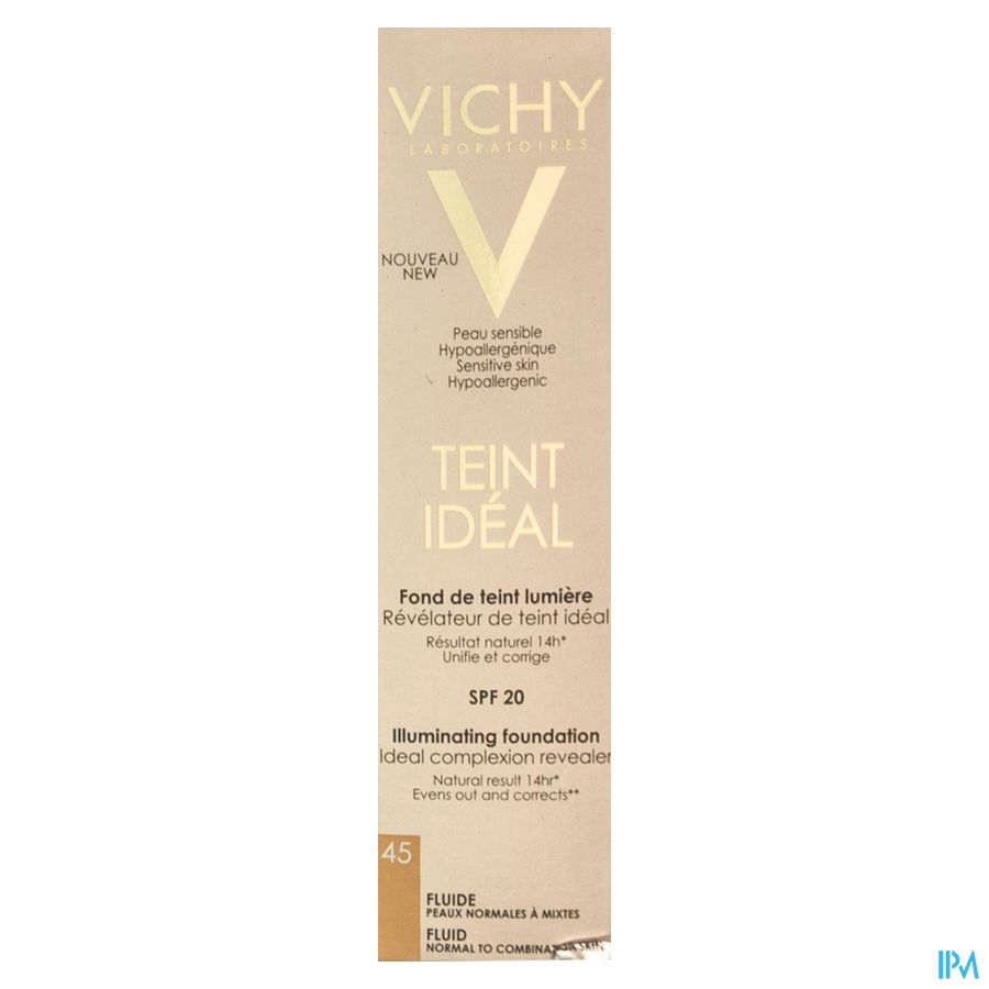 Vichy Fdt Teint Ideal Fluide 45 30ml Vichy Fdt Teint Ideal Fluide 45 30ml