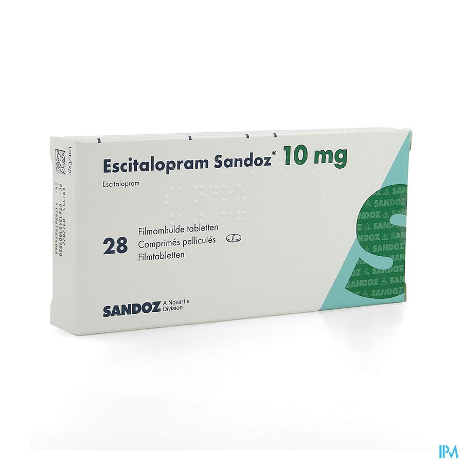 Escitalopram Sandoz 10mg Filmomh Tabl 28 X 10mg Escitalopram Sandoz 10mg Filmomh Tabl 28 X 10mg