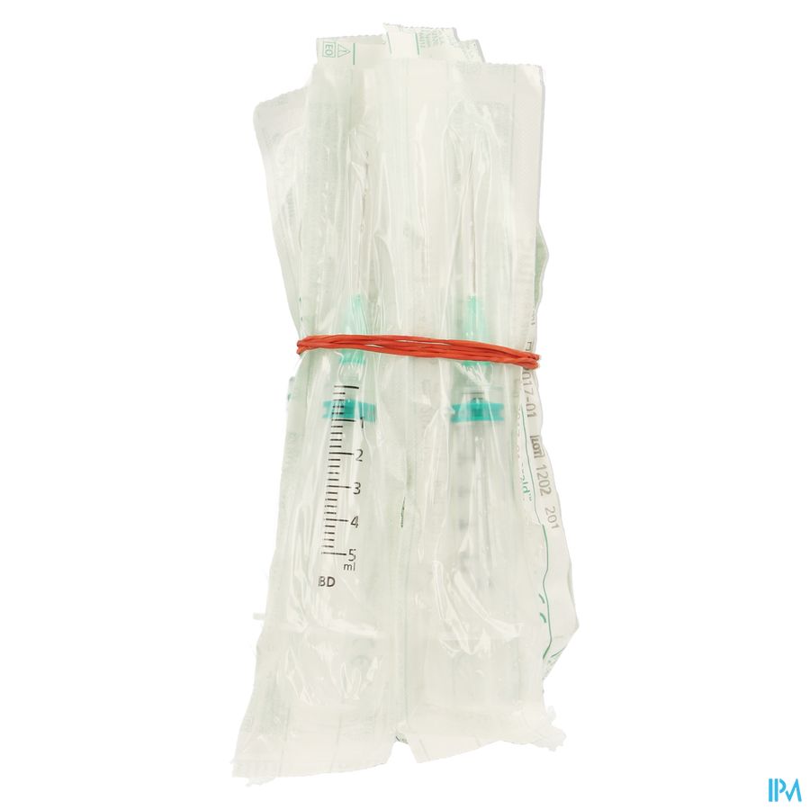 Bd Emerald Spuit 5ml + Naald 21g 1 1/2 10 307732 1