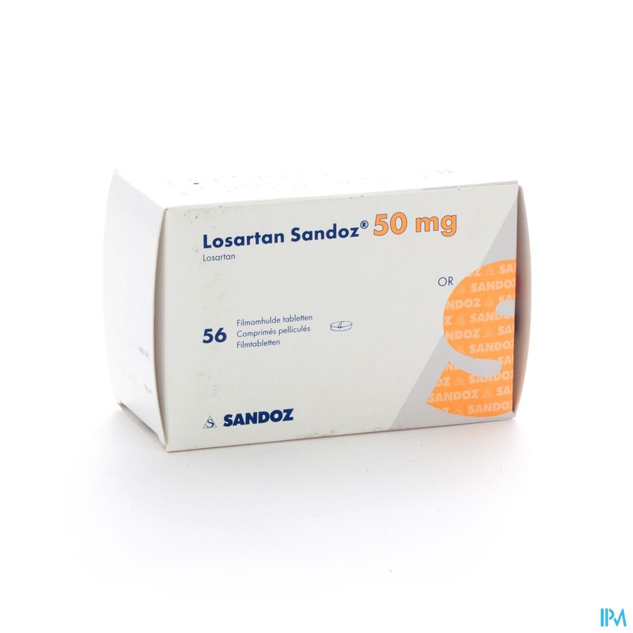 Losartan Sandoz 50mg Tabl 56 X 50mg
