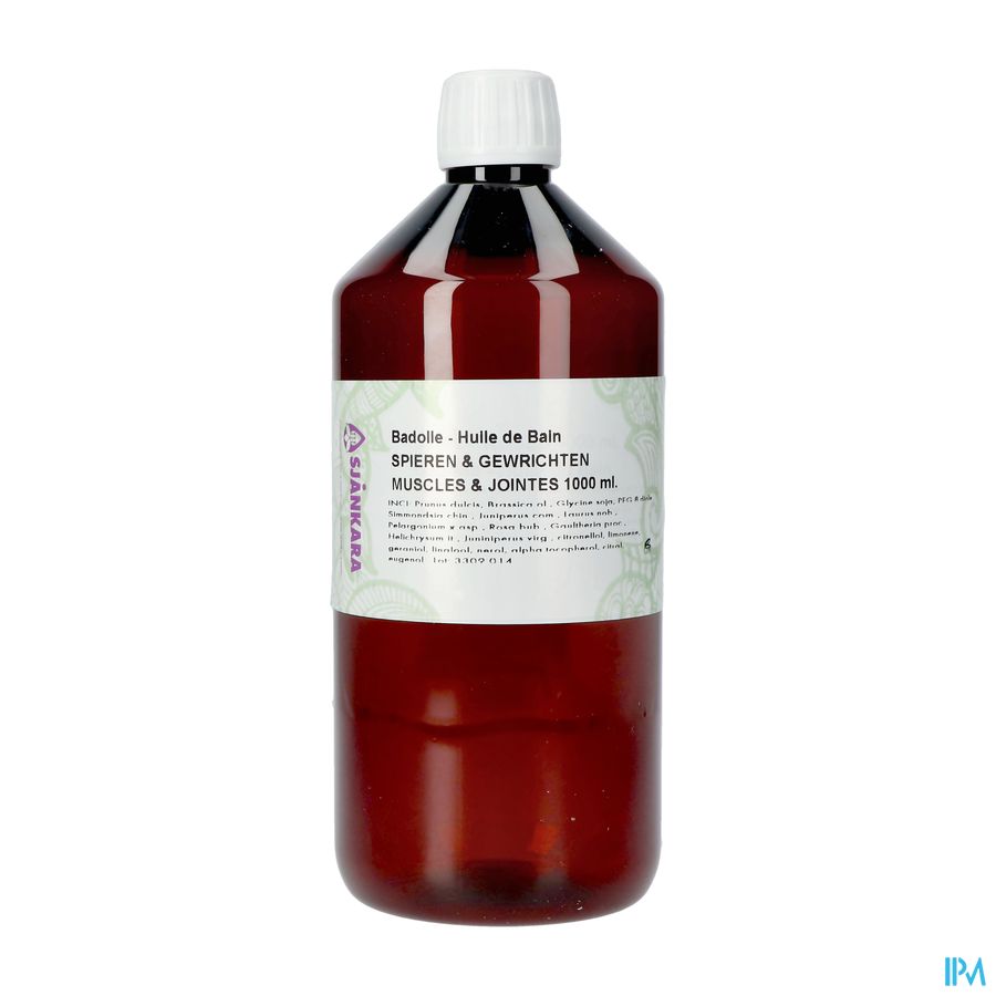 Sjankara Spieren & Gewrichten Badolie 1000ml Sjankara Spieren & Gewrichten Badolie 1000ml