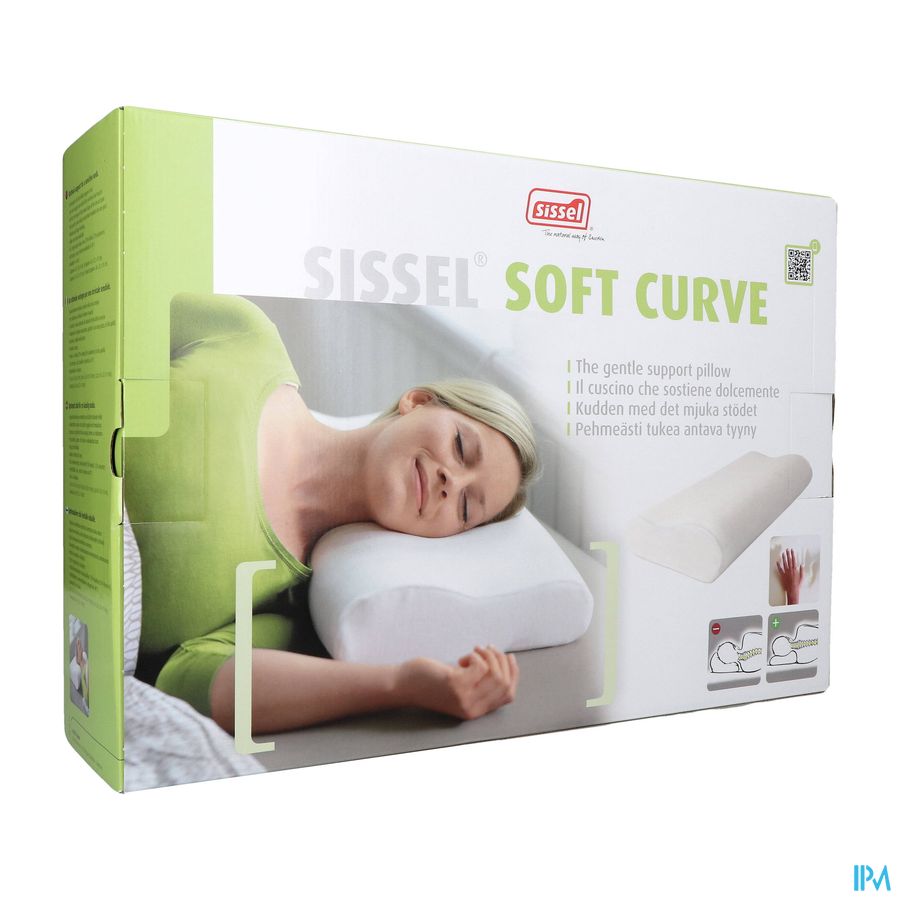 Sissel Soft Curve Compact Hoofdkussen+overtrek Sissel Soft Curve Compact Hoofdkussen+overtrek