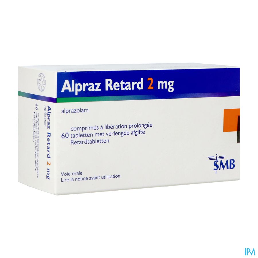 Alpraz Retard 2mg Tabl Verlengde Afgite 60