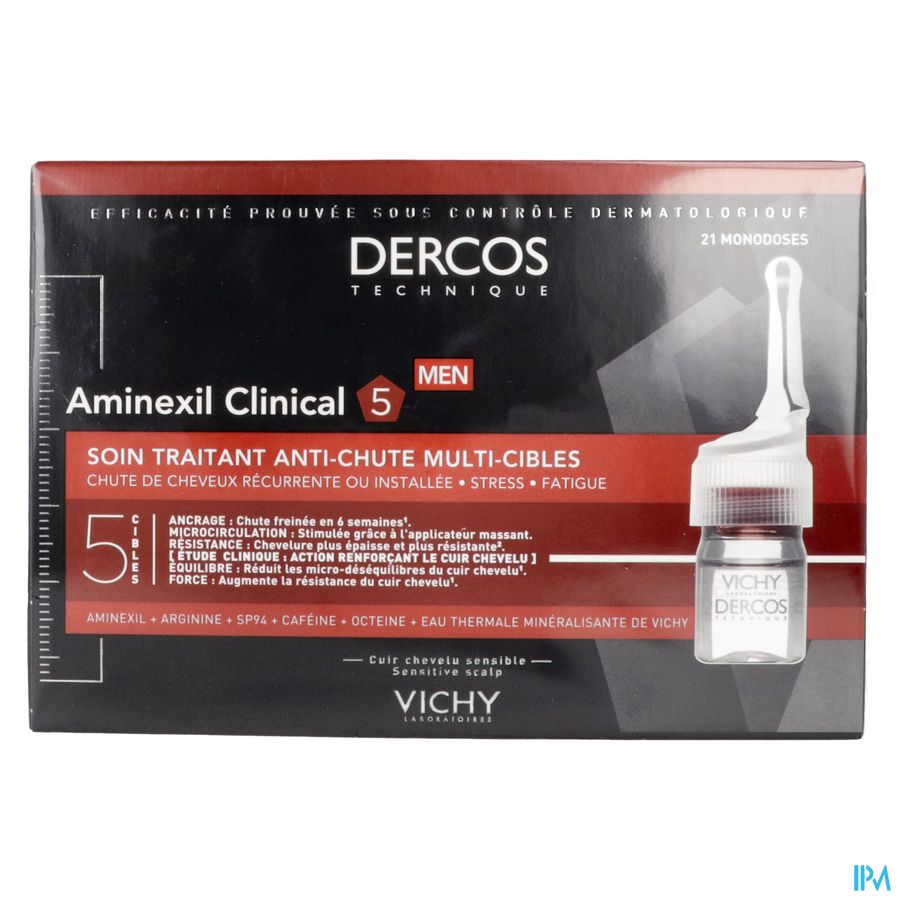 Vichy Dercos Aminexil Clinical 5 Men Amp 21x6ml 4