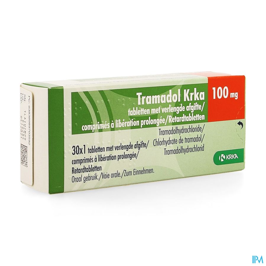 Tramadol Krka 100mg Verl.afgifte Comp 30 X 100mg Tramadol Krka 100mg Verl.afgifte Comp 30 X 100mg