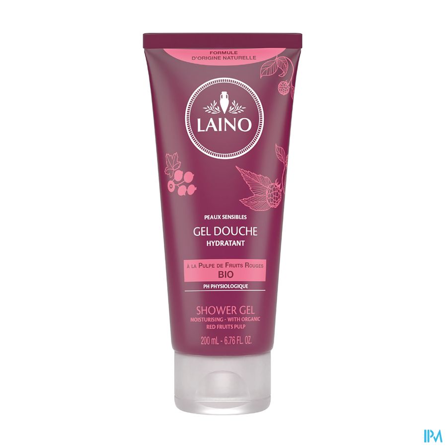 Laino Douchegel Pulp Rode Vruchten 100ml Laino Douchegel Pulp Rode Vruchten 100ml