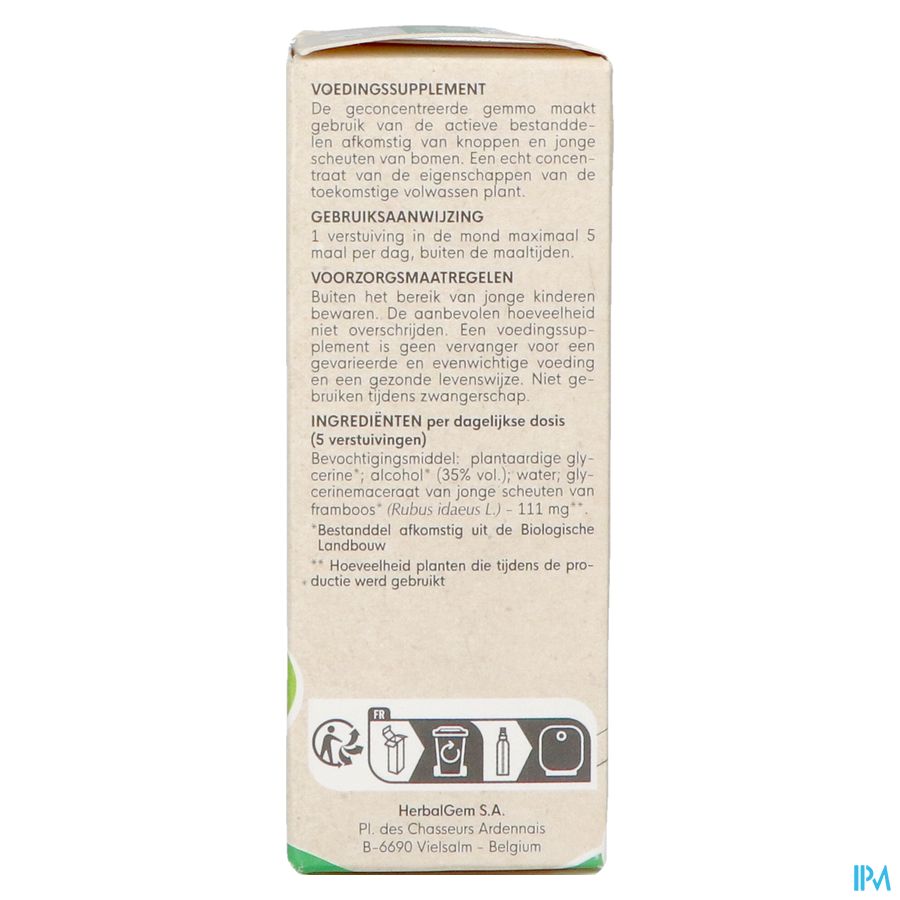Herbalgem Frambozenstruik Bio Spray 15ml 3