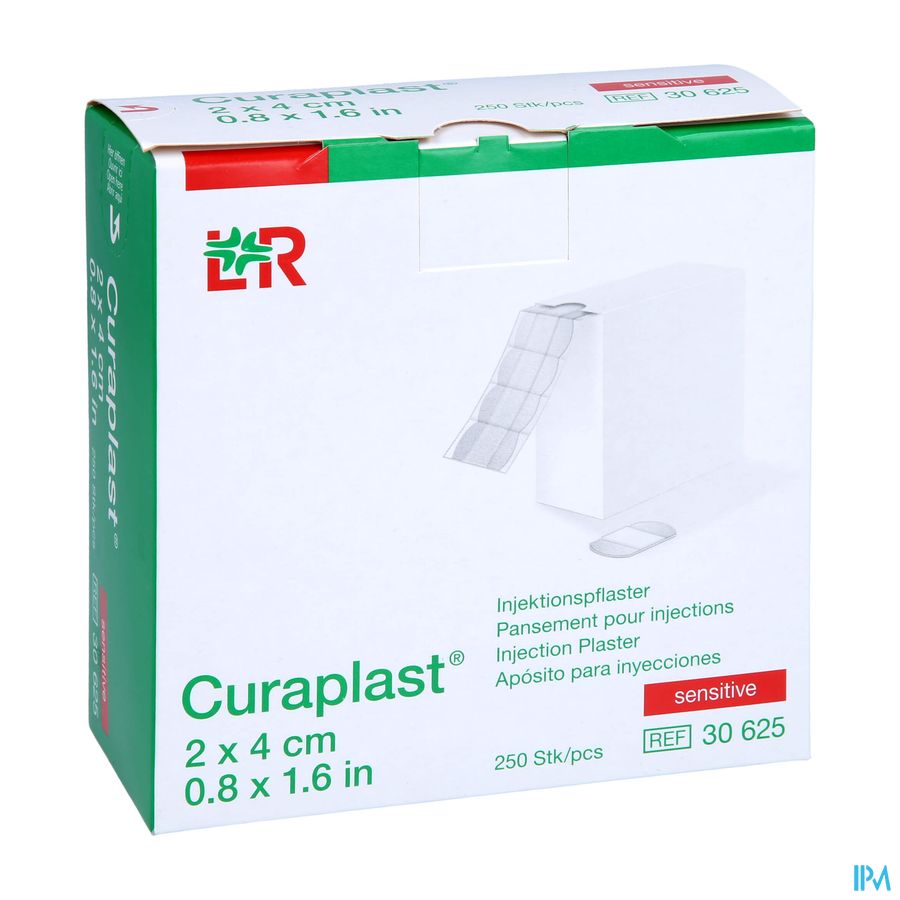Curaplast Sensitiv Pans Adh 2x4cm 250 30625 Curaplast Sensitiv Pans Adh 2x4cm 250 30625