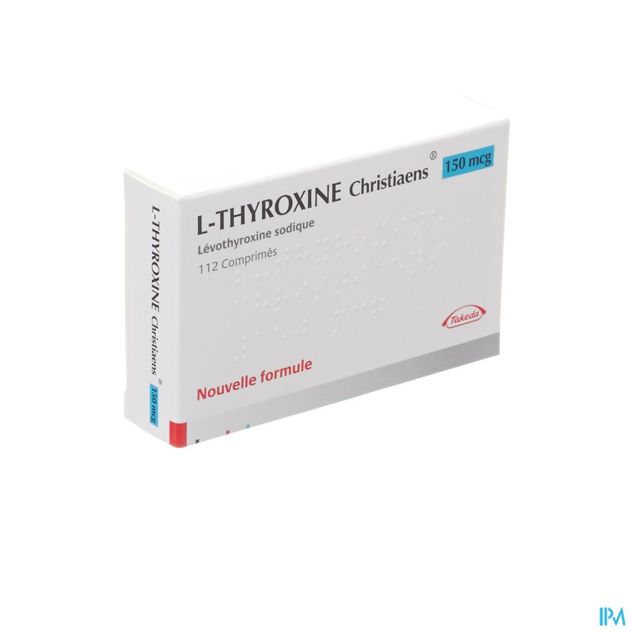 l Thyroxine Christiaens Comp 112x0,150mg l Thyroxine Christiaens Comp 112x0,150mg