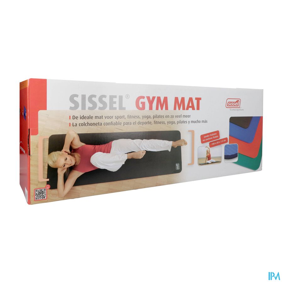 Sissel Gym Mat 180x60x1,5cm Grijs
