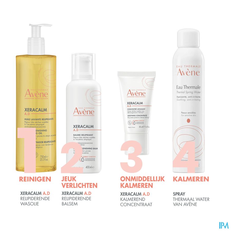 Avene Xeracalm Ad Wasolie Relipiderend 400ml Nf 19