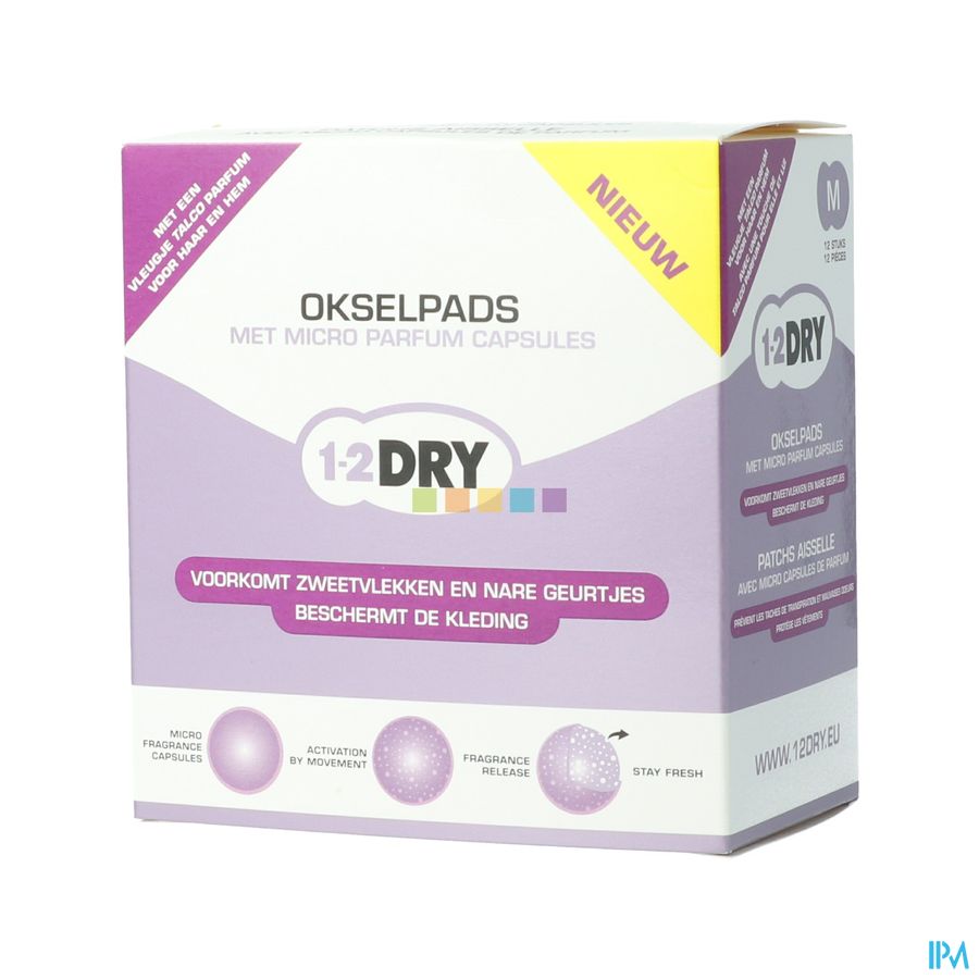 1-2 Dry Medium Okselpads Fragranced 12 1-2 Dry Medium Okselpads Fragranced 12