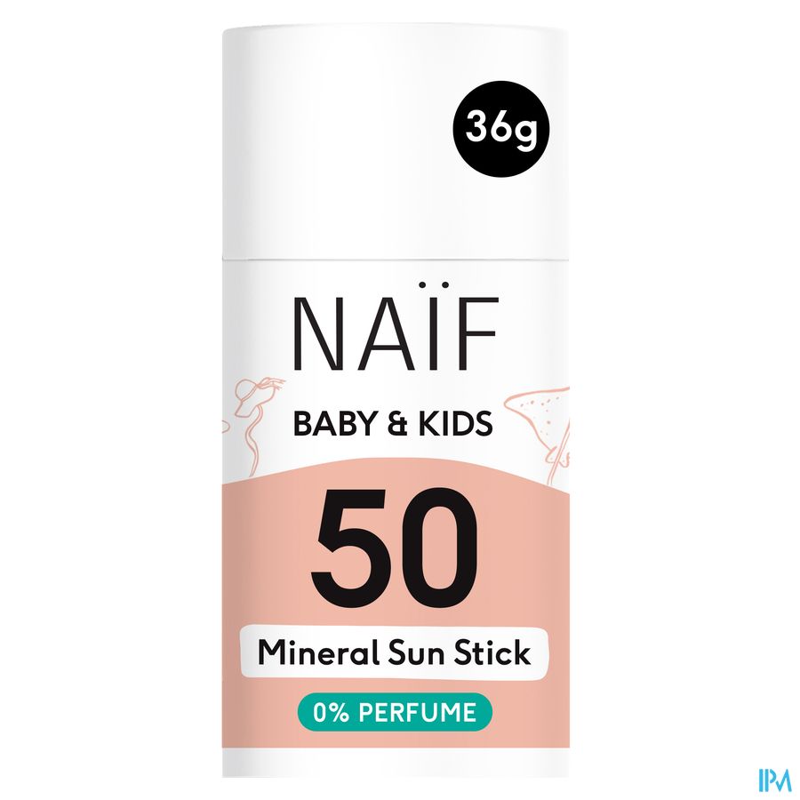 Naif Baby&kids Sun Mineral Stick Spf50 0% Parf.36g