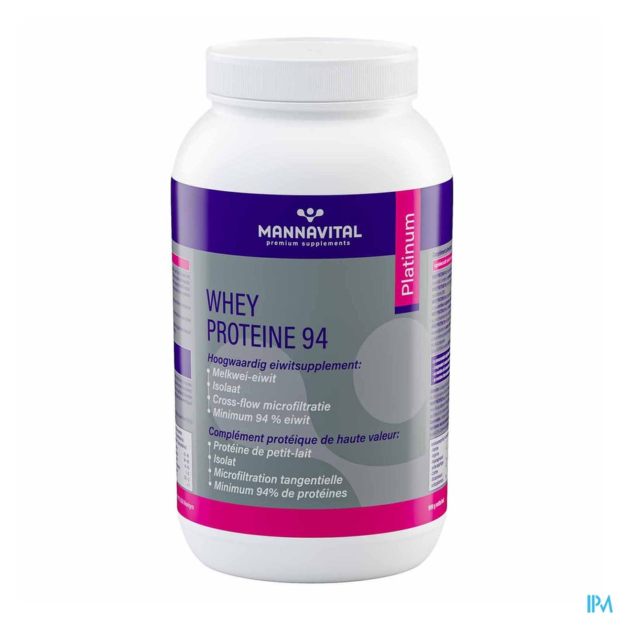 Mannavital Whey Proteine 94 Pdr 900g