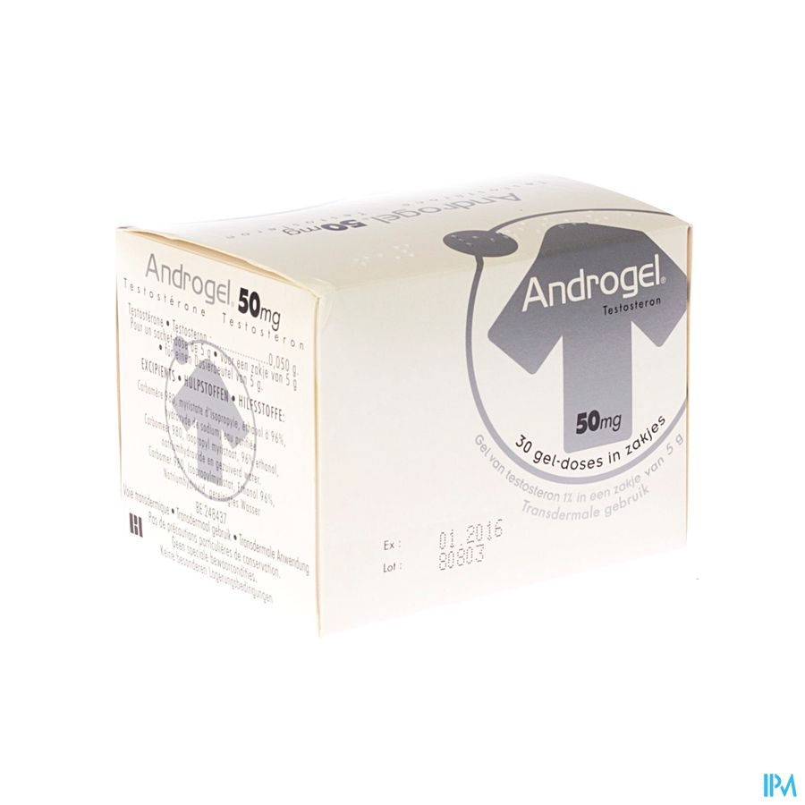 Androgel Zakjes 30 X 5g Androgel Zakjes 30 X 5g