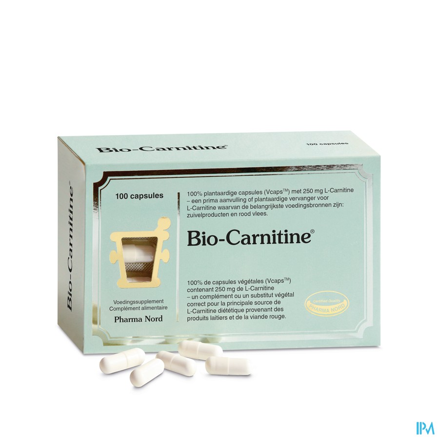 Bio-carnitine 250mg V-caps 100
