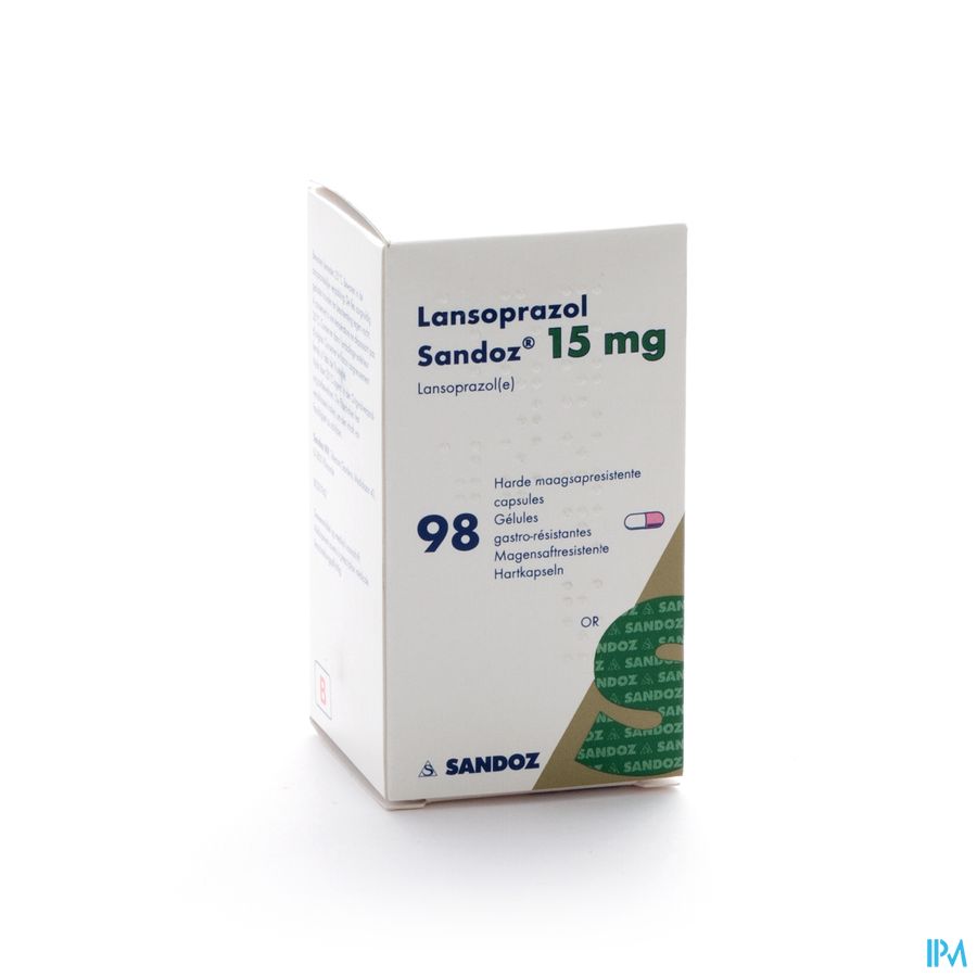 Lansoprazol Sandoz 15mg Caps 98 X 15mg Lansoprazol Sandoz 15mg Caps 98 X 15mg