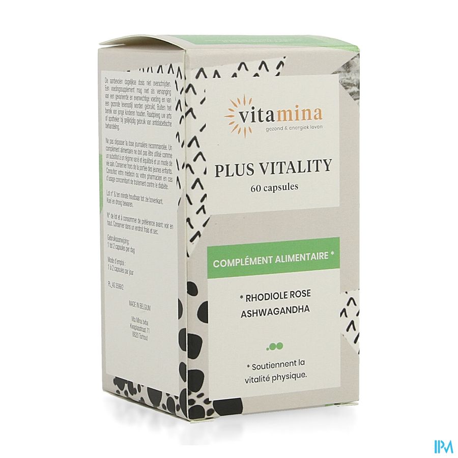 Vita Mina Plus Vitality Caps 60 Vita Mina Plus Vitality Caps 60