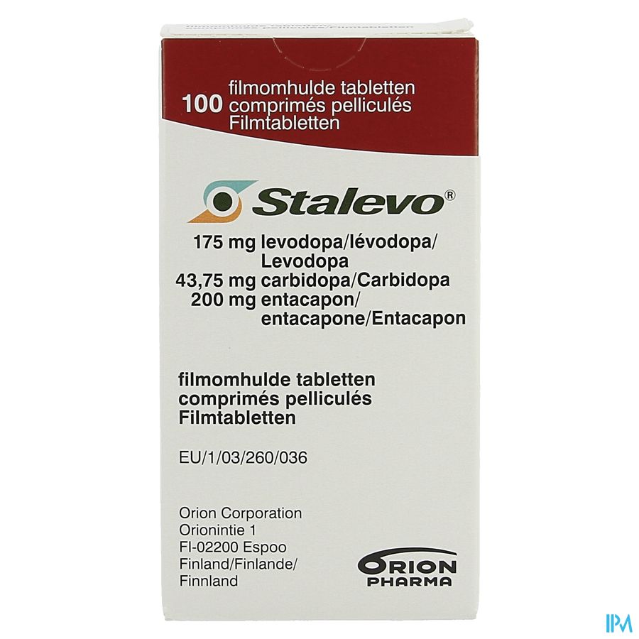 Stalevo 175mg/43,75mg/200mg Filmomh Tabl 100 1