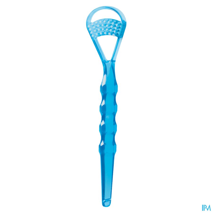 Miradent Tongschraper Deluxe Blauw 2