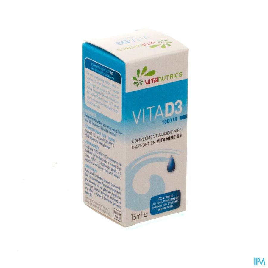 Vitad3 1000ui Vitanutrics Gutt 15ml Vitad3 1000ui Vitanutrics Gutt 15ml