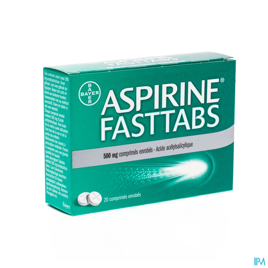Aspirine Fasttabs 500mg Comp Pell. 20 Aspirine Fasttabs 500mg Comp Pell. 20