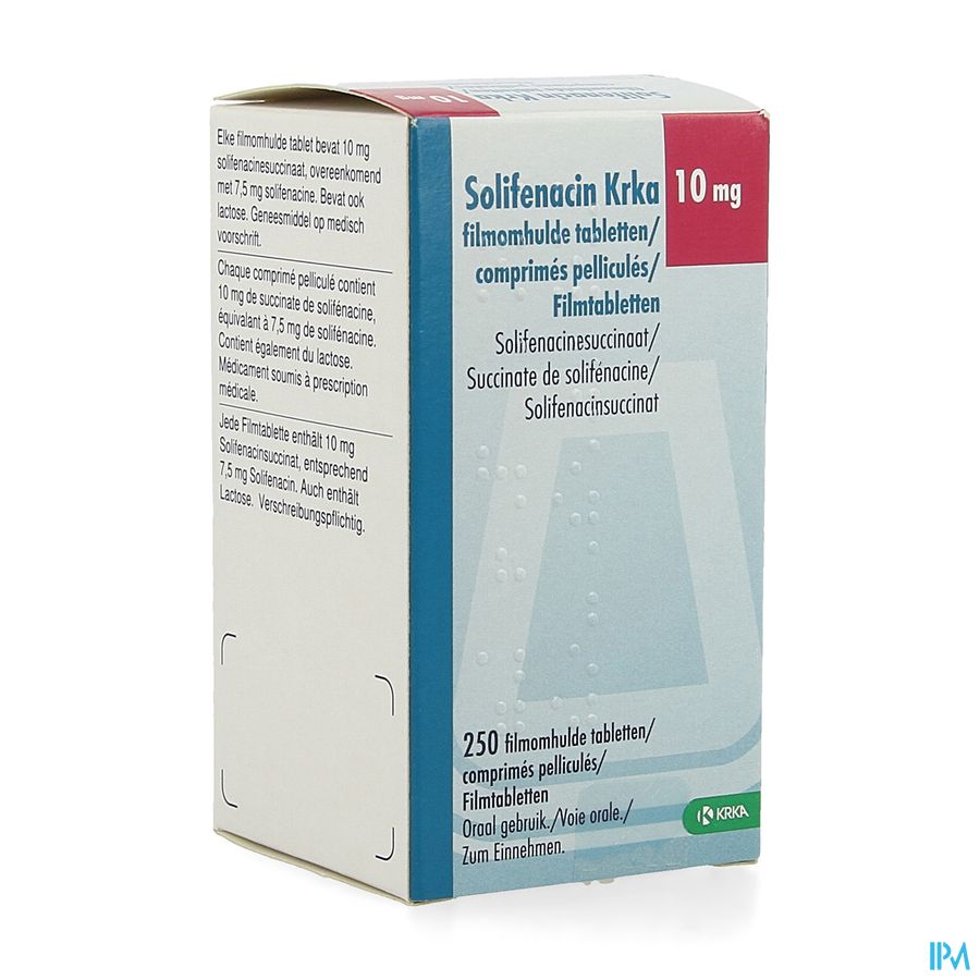 Solifenacin Krka 10mg Filmomh Tabl 250 X 10mg Solifenacin Krka 10mg Filmomh Tabl 250 X 10mg