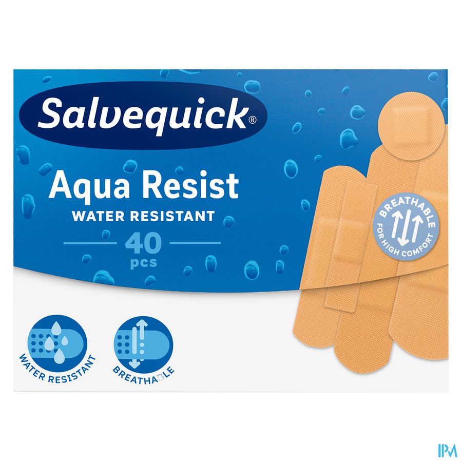 Salvequick Aqua Resist Pansements 40 1