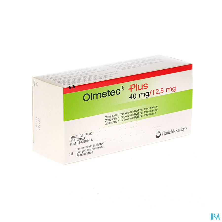 Olmetec Plus 40mg/12,5mg Comp Pell 98 Olmetec Plus 40mg/12,5mg Comp Pell 98