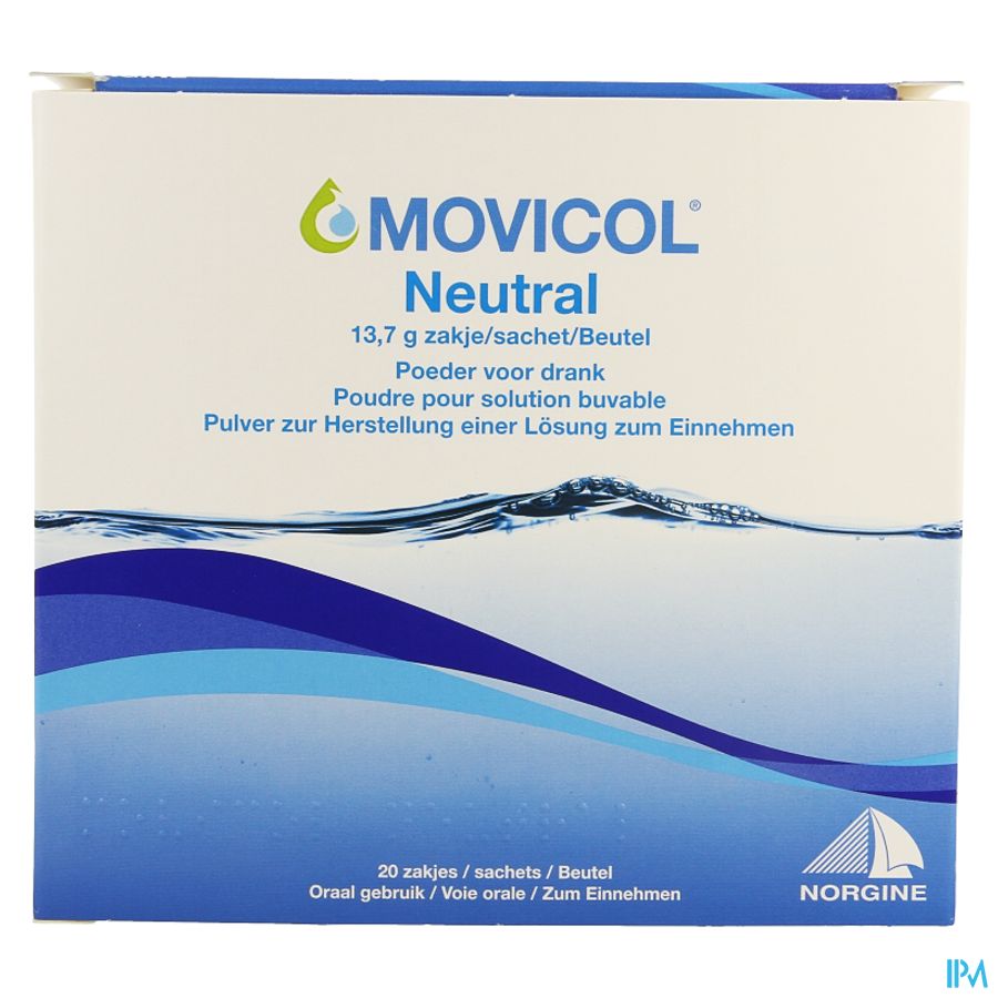 Movicol Neutral Zakjes 20 X 13,7g 2