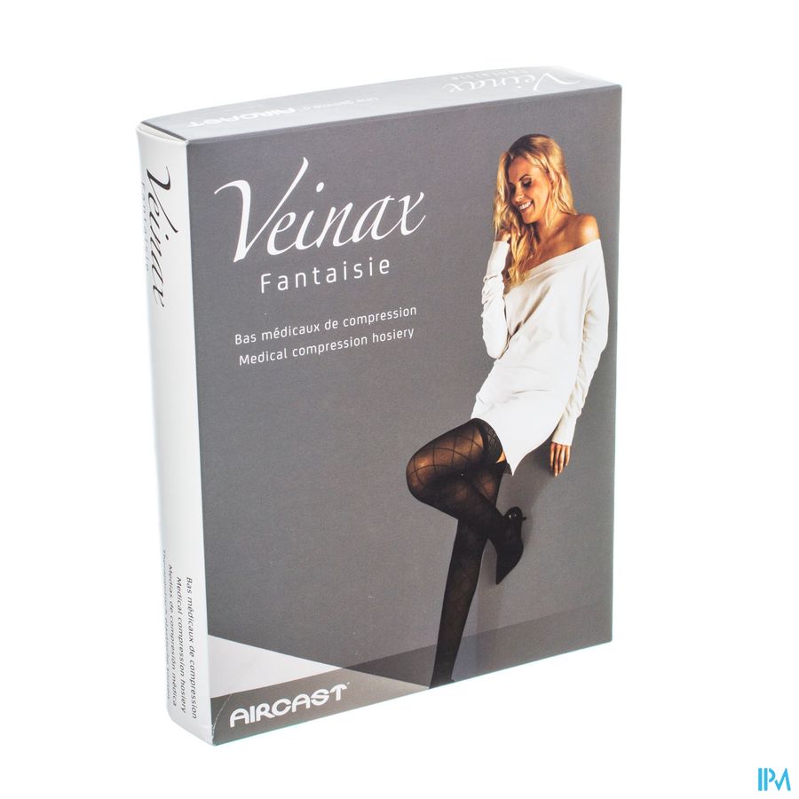 Veinax Panty Kleine Diamant 2 Lang Zwart Maat 1
