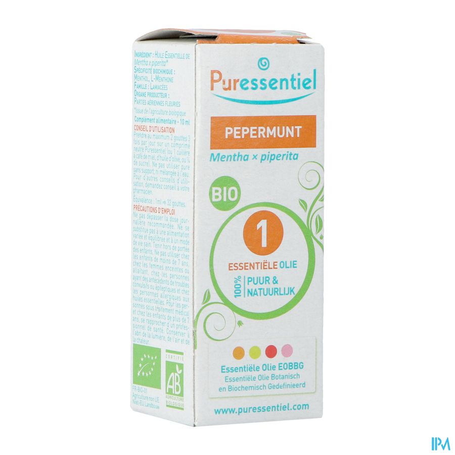 Puressentiel Eo Pepermunt Bio Expert 10ml Puressentiel Eo Pepermunt Bio Expert 10ml