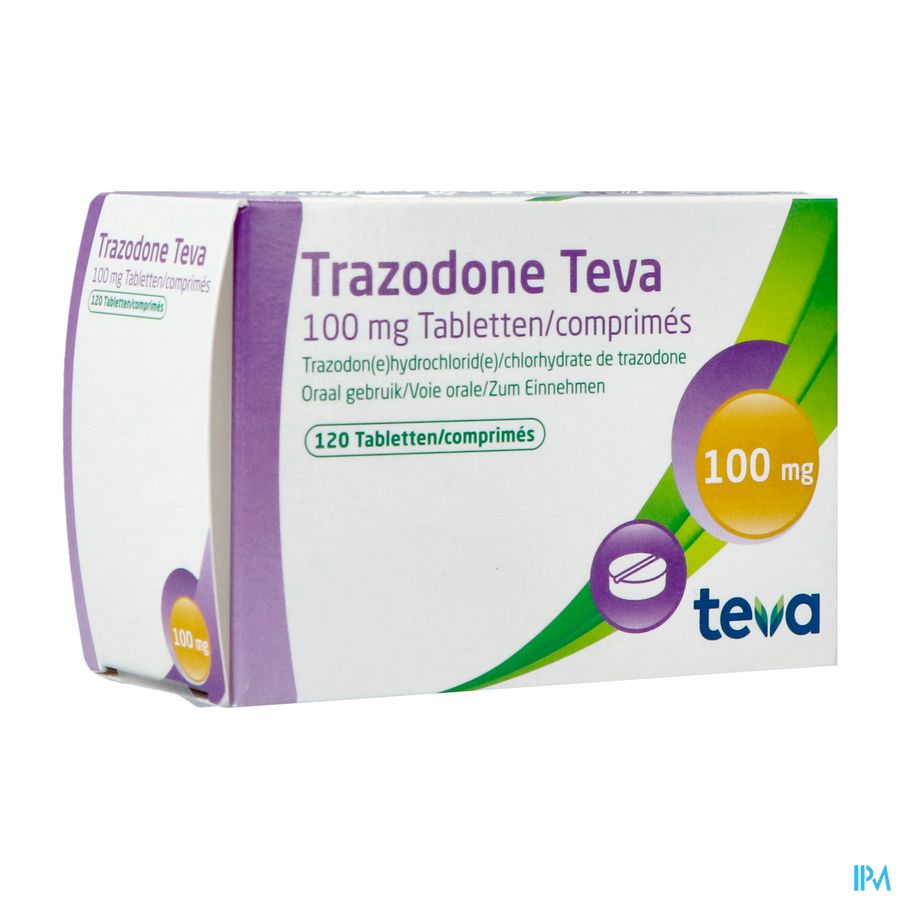 Trazodone Teva Tabl 120 X 100mg Trazodone Teva Tabl 120 X 100mg
