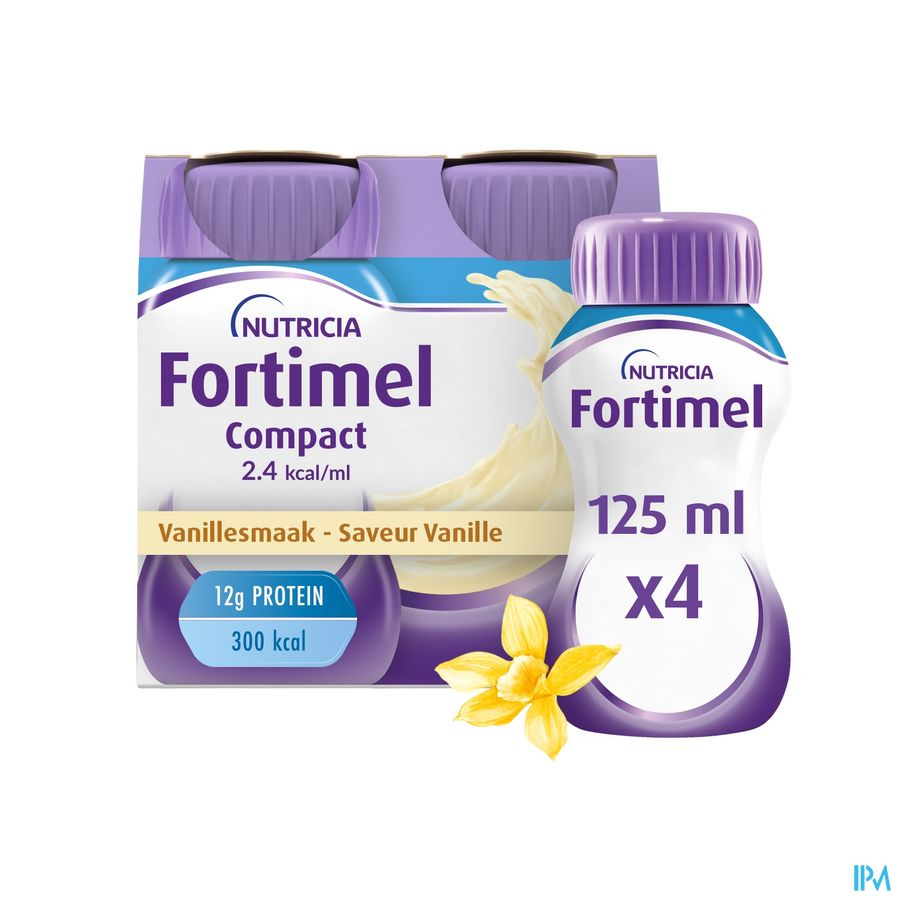 Fortimel Compact 2.4kcal Vanille 4x125ml
