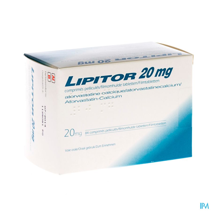 Lipitor 20 Pi Pharma Comp 84 X 20mg Pip Lipitor 20 Pi Pharma Comp 84 X 20mg Pip