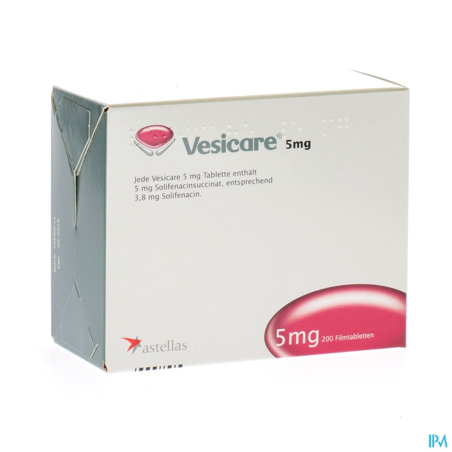 Vesicare Tabl 200 X 5mg 1